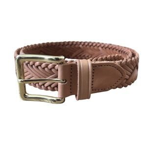 J. CREW Plaited Italian leather belt SZ: XS/S